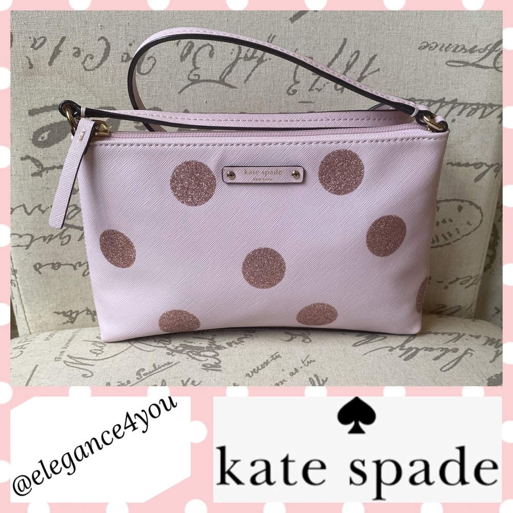 ✨KATE SPADE✨NWOT Glitter Polka Dot Crossbody Bag!